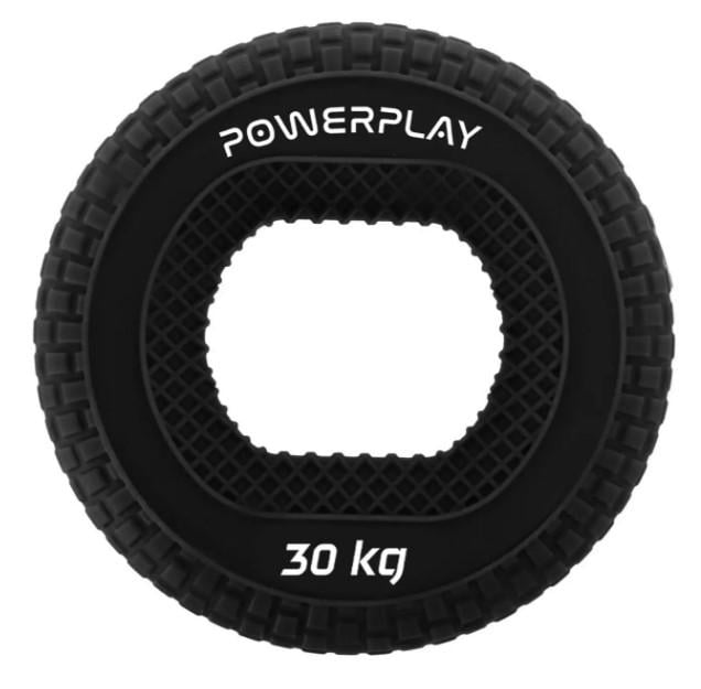 Эспандер кистевой силиконовый PowerPlay PP-4333 Hand Grip Hard 30 кг Черный (PP_4333_Black_30kg)