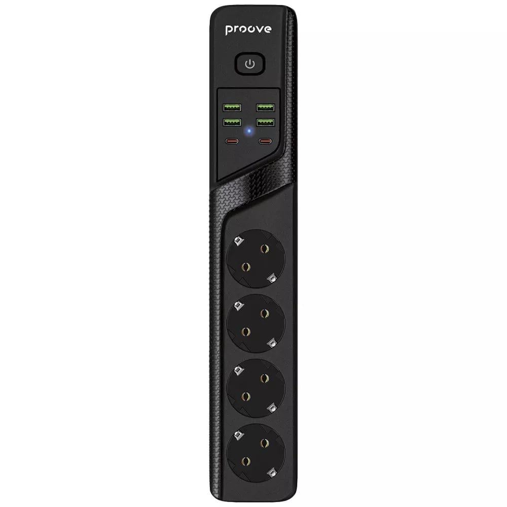 Удлинитель-фильтр сетевой Proove Power Strip P-04 4 розетки/4хUSB/2хType-C 3 м (36588986)