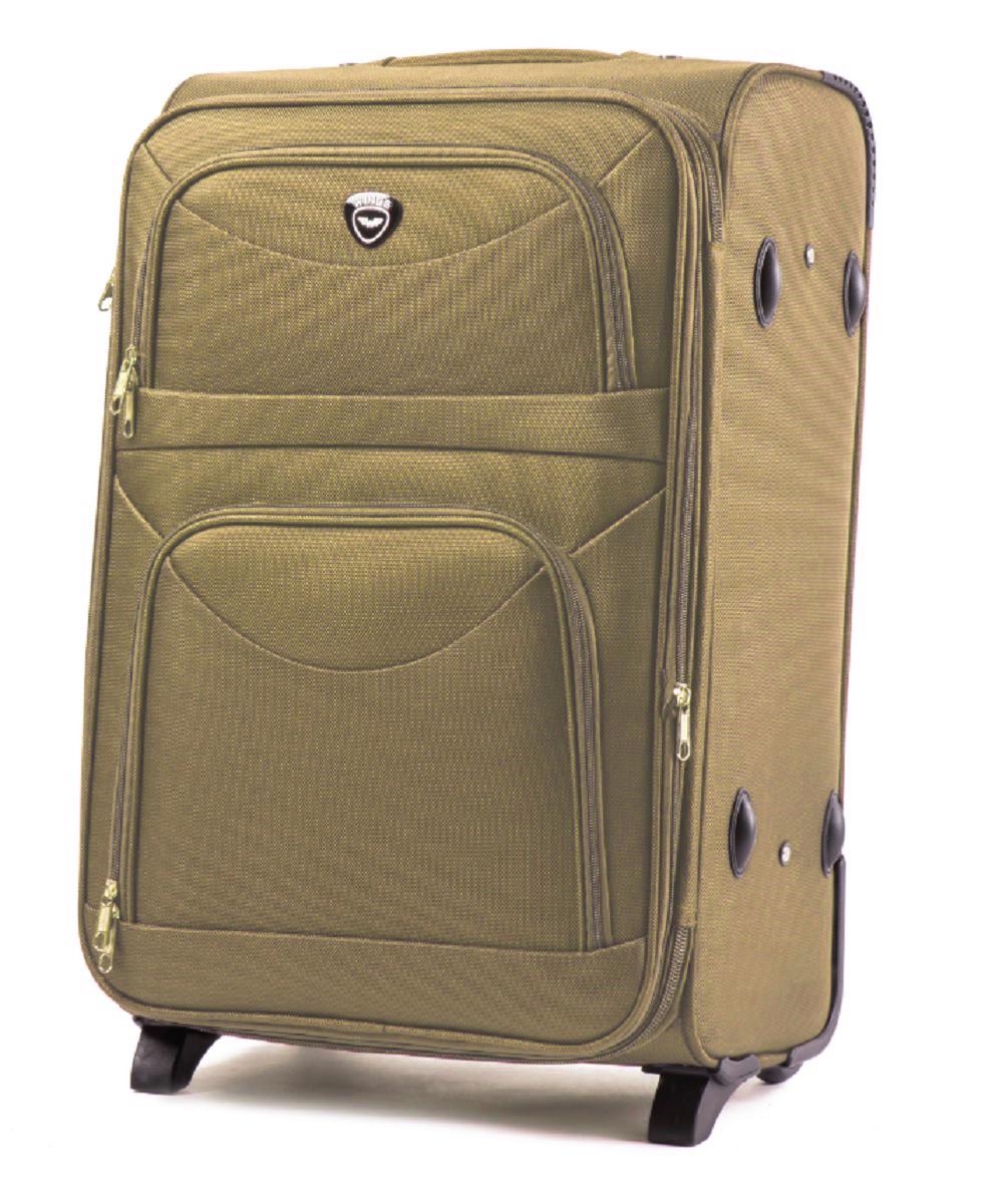 Валіза тканинна Wings 6802 середня 2 колеса Світло-коричневий (Vt00228) - фото 1