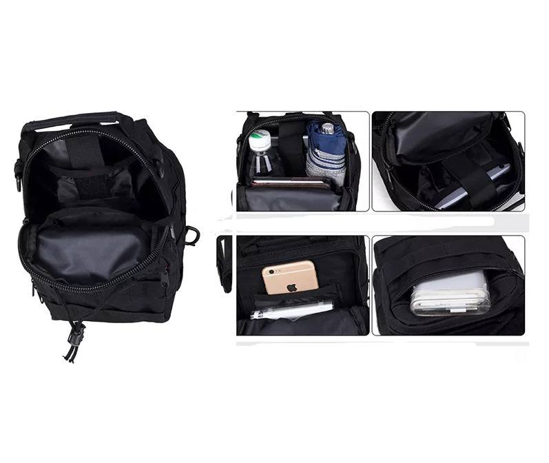 Сумка через плечо военная однолямочная 6 л (T-023-3) - фото 4 Сумка через плечо военная однолямочная 6 л (T-023-3) - фото 4