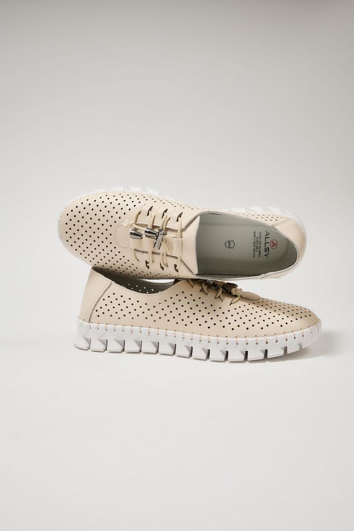 Мокасини жіночі ALLSY шкіряні р. 41 Бежевий (195216) - фото 3 Мокасини жіночі ALLSY шкіряні р. 41 Бежевий (195216) - фото 3