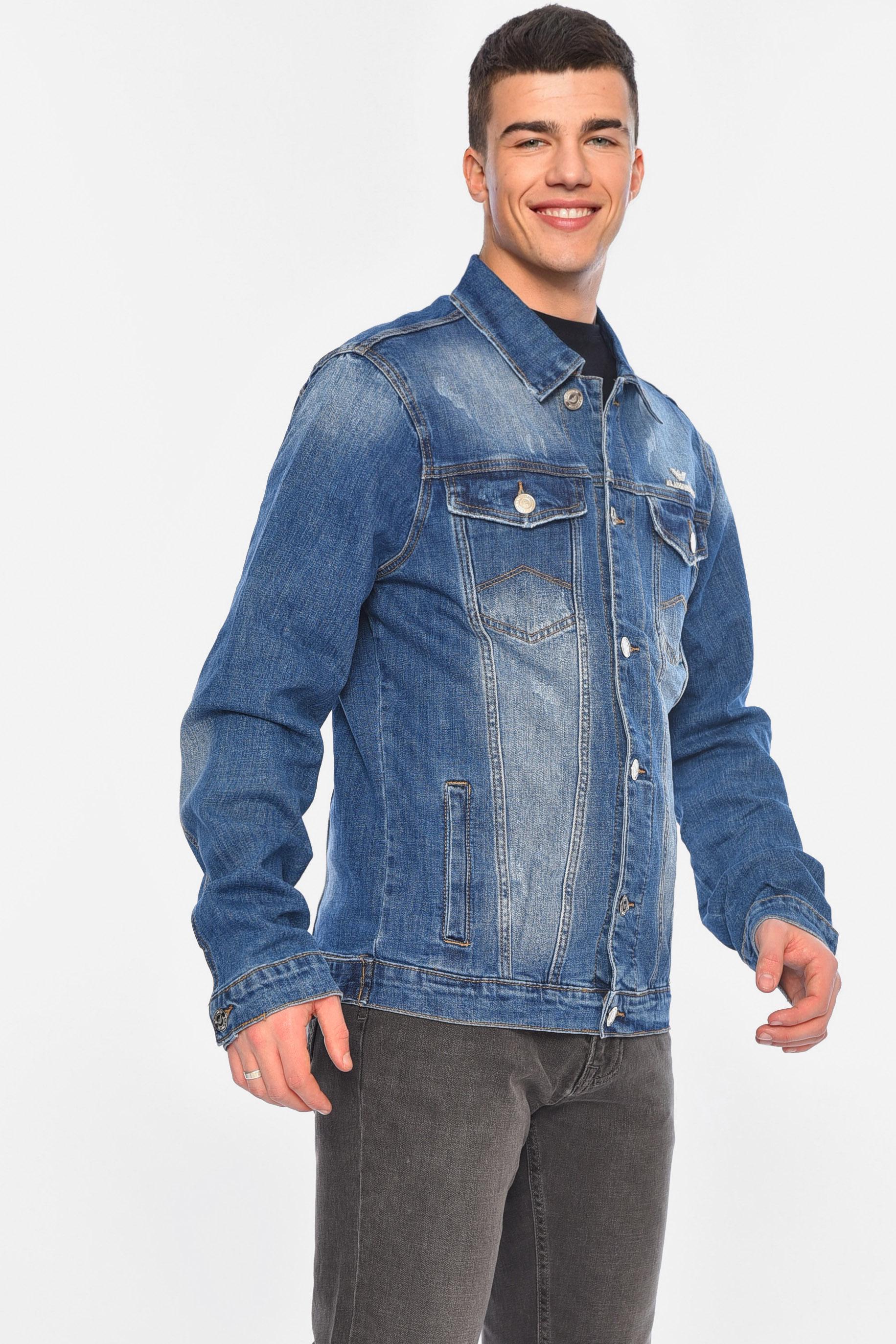 Джинсовка мужская XL Синий (189070) - фото 2 Джинсовка мужская XL Синий (189070) - фото 2