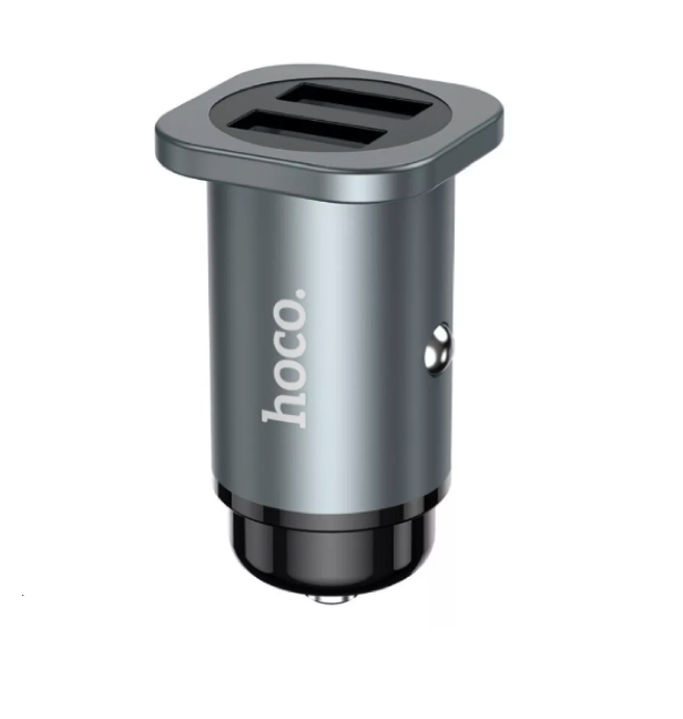 Зарядное устройство автомобильное Hoco NZ4 Wise road 2USB Metal Grey Зарядное устройство автомобильное Hoco NZ4 Wise road 2USB Metal Grey