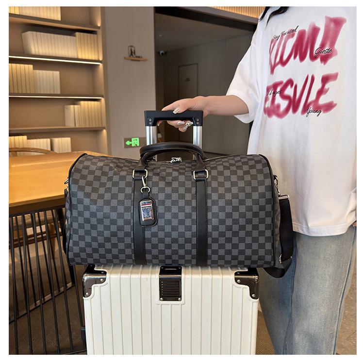 Дорожная сумка через плечо Серый (pu27-1) - фото 2