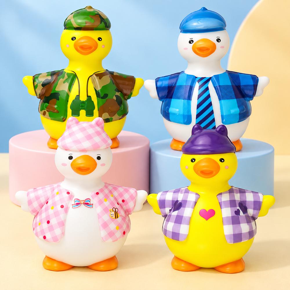 Игрушка антистресс сквиш Уточка силиконовая 12x10,8 см набор 4 шт. (52-BT-5800-34)
