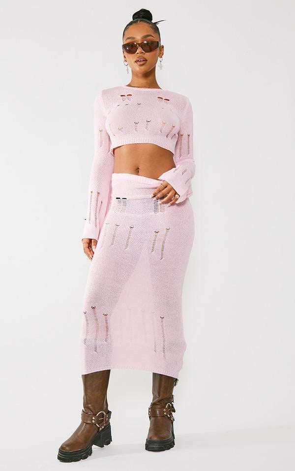 Спідниця Pretty Little Thing CNF0342 M Рожевий Спідниця Pretty Little Thing CNF0342 M Рожевий