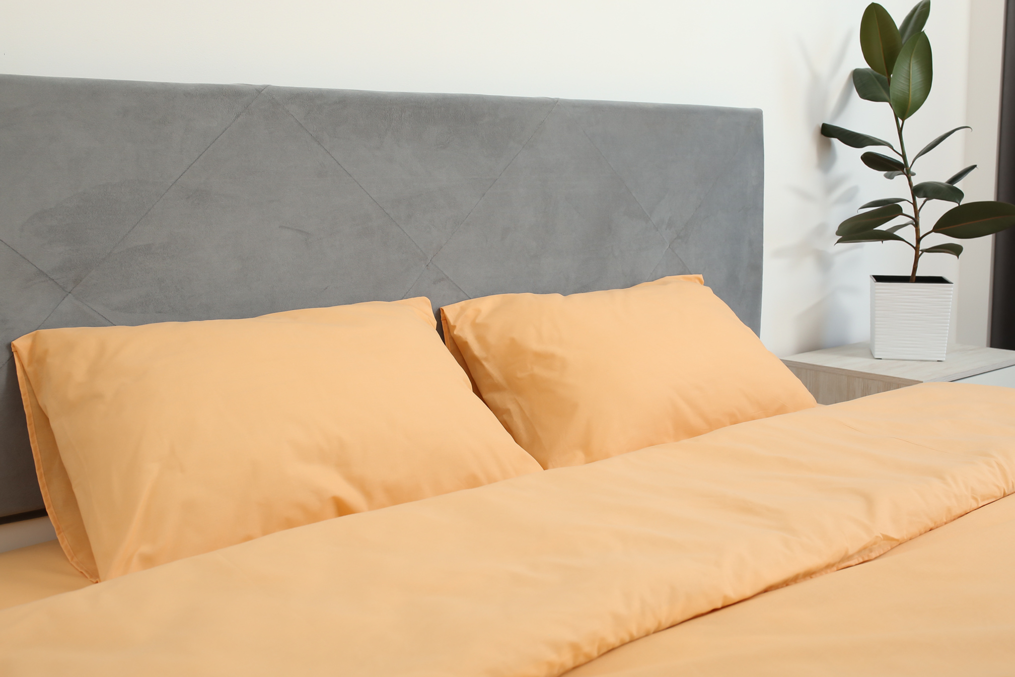 Комплект постельного белья двуспальный Amore Glux-1054 бязь Персиковый (KPB-A2-Glux-1054(50x70)_) - фото 3 Комплект постельного белья двуспальный Amore Glux-1054 бязь Персиковый (KPB-A2-Glux-1054(50x70)_) - фото 3