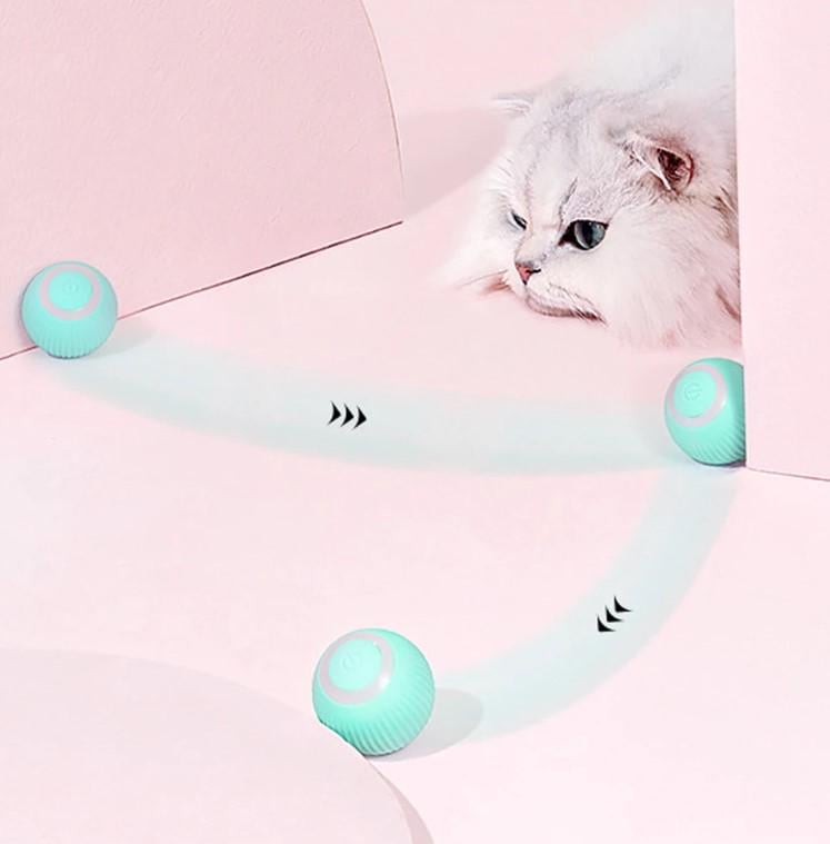 Інтерактивна іграшка для тварин smart м'яч на USB - фото 3 Інтерактивна іграшка для тварин smart м'яч на USB - фото 3