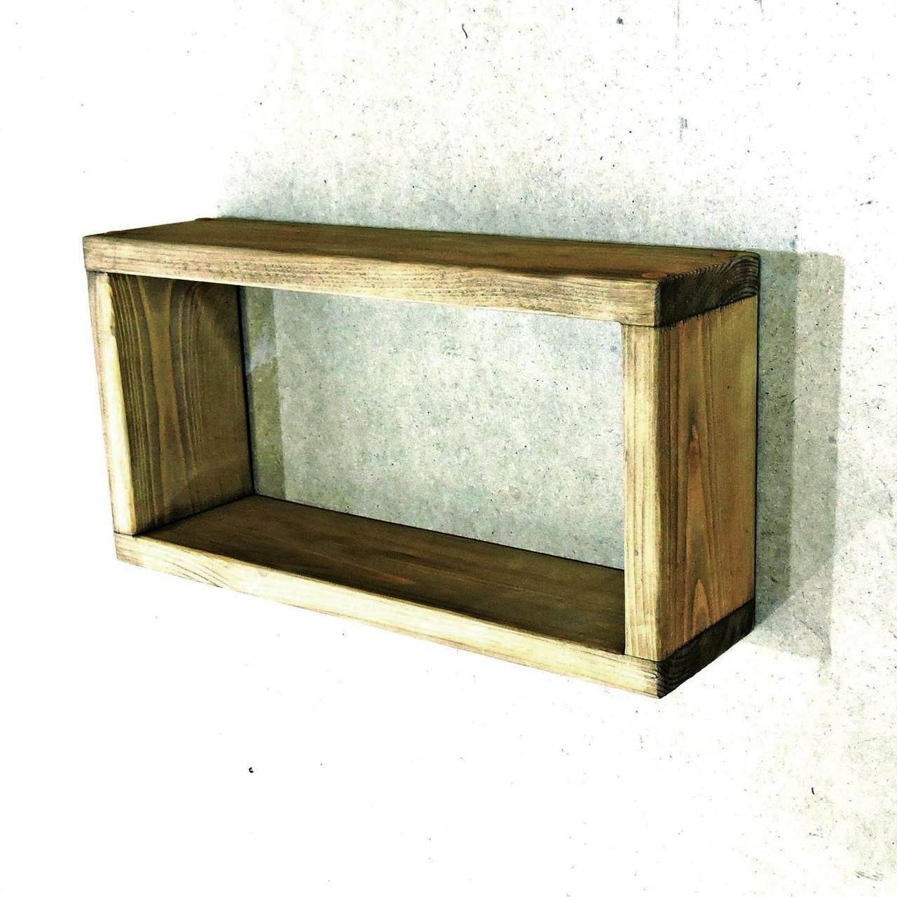 Полка настенная из дерева Алмас 20х39 см Мускат (НСП-391607)