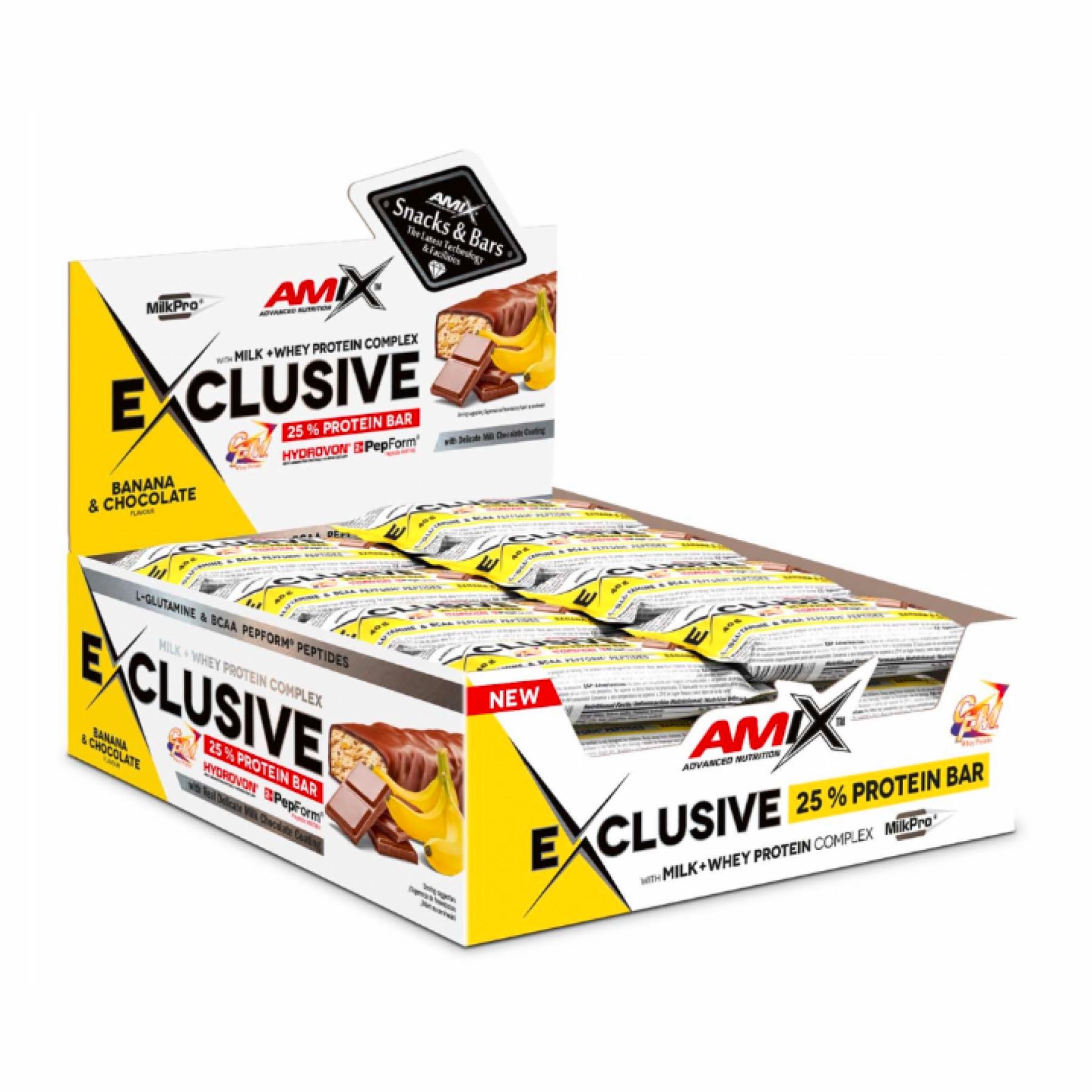 Спортивный батончик Exclusive Protein Bar 12x85 г Banana Chocolate (2022-09-1050)