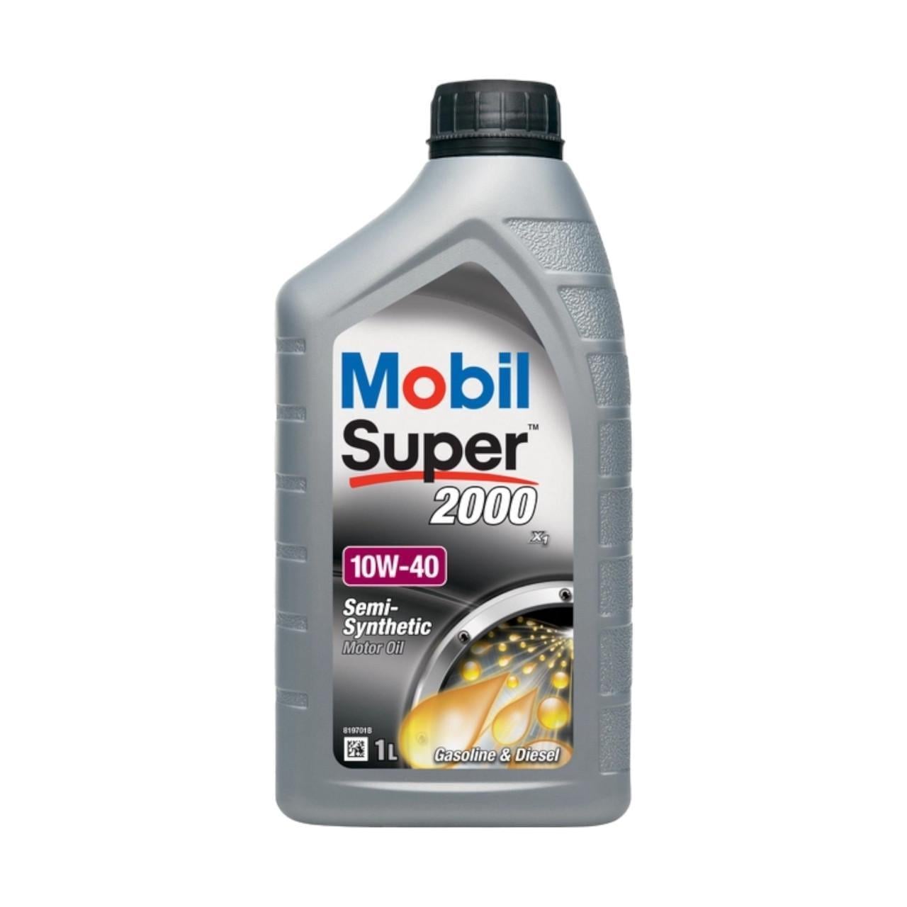 Моторная смазка 10W-40 Mobil Super 2000 1 л (3199358229)