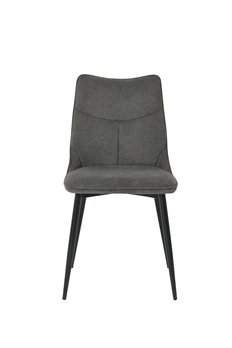 Стілець тканинний для вітальні Intarsio JUSTIN Темно-сірий - фото 4 Стілець тканинний для вітальні Intarsio JUSTIN Темно-сірий - фото 4