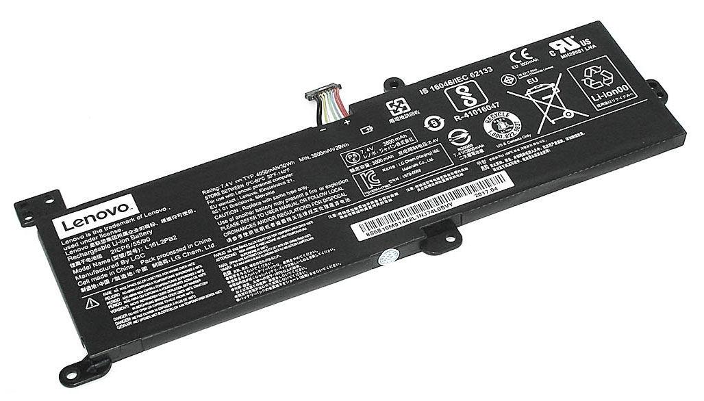 Батарея аккумуляторная для ноутбука Lenovo L16C2PB2 IdeaPad 320-15 7,6 V 4050 mAh Black (col79010933) - фото 1