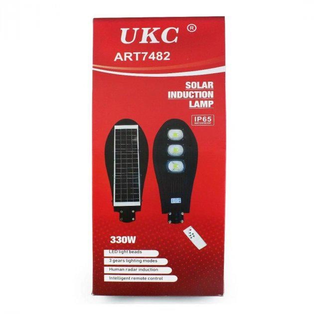 Вуличний ліхтар на стовп Solar Street Light BK 120-6 COB на сонячній батареї - фото 3