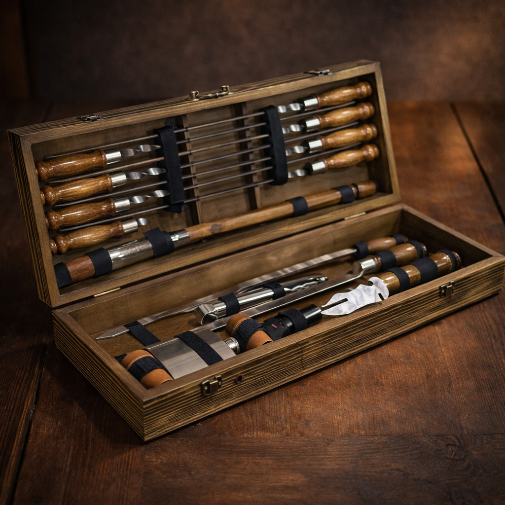 Подарочный набор шампуров Jooki Охотник светлая текстура (10240)