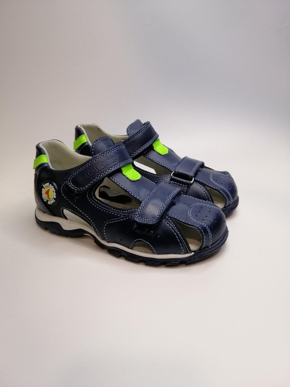 Босоніжки Clibee для хлопчика р.32 19 см Синій (249 bl-green)