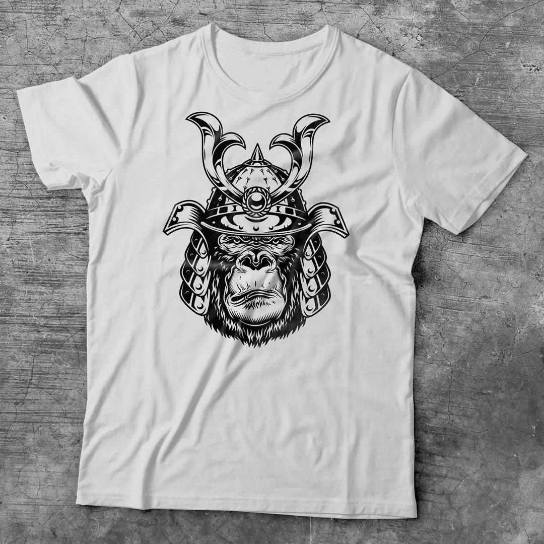 ᐉ Футболка YOUstyle Воїн Самурай 1043_B XXL White (14410657) • Краща ...