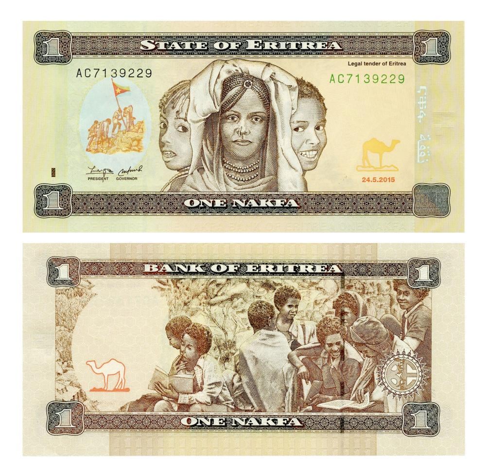 Коллекционная банкнота Эритрея 1 накфа 1997 года UNC P13 (Б16970)