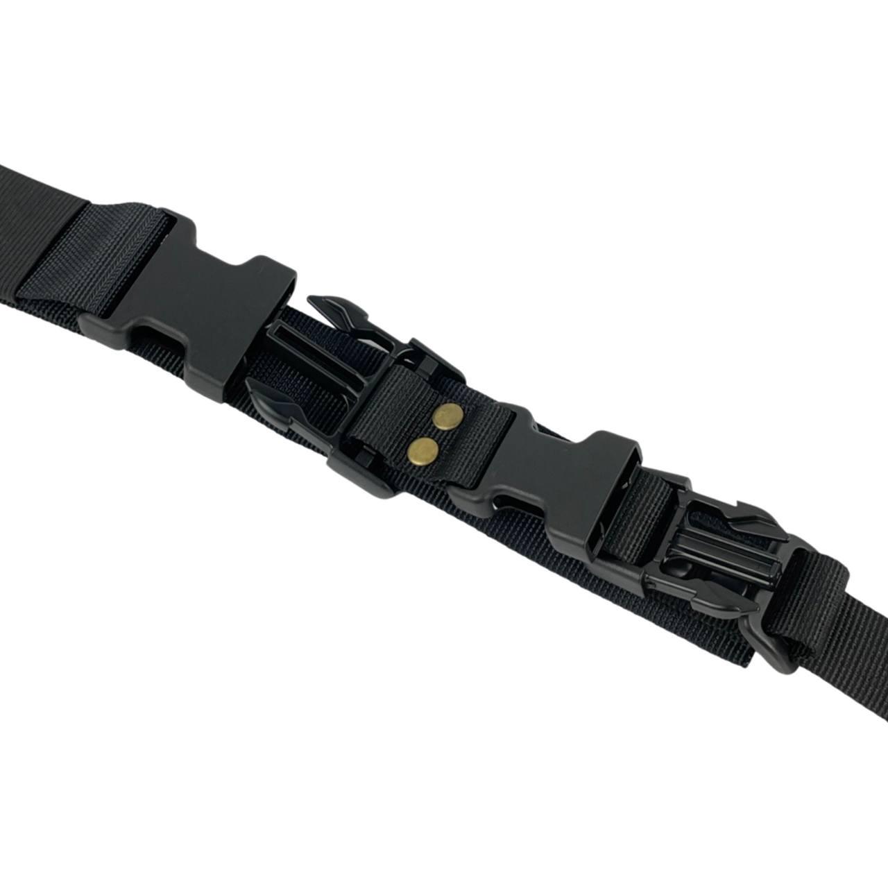 Ремень оружейный трехточечный Tactical Belt Черный (F-03-3) - фото 2