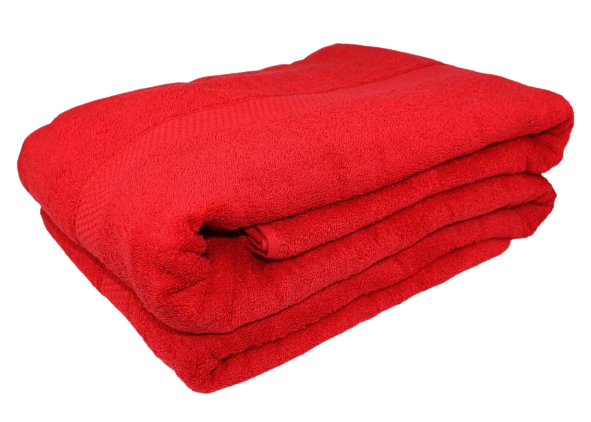 Простынь махровая М0004 150x200 см Красный (123765) Простынь махровая М0004 150x200 см Красный (123765)