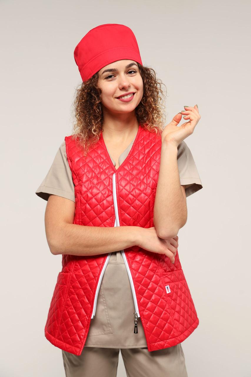 Жилет медичний жіночий теплий TopLine Аляска р. 48 Червоний (31500-03-(48) - фото 5 Жилет медичний жіночий теплий TopLine Аляска р. 48 Червоний (31500-03-(48) - фото 5