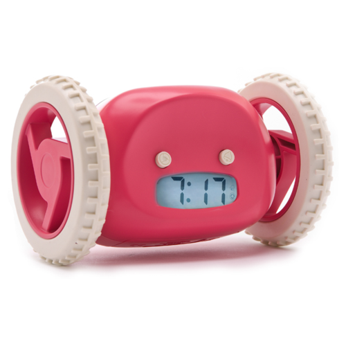 Убегающий будильник на колесиках Pink