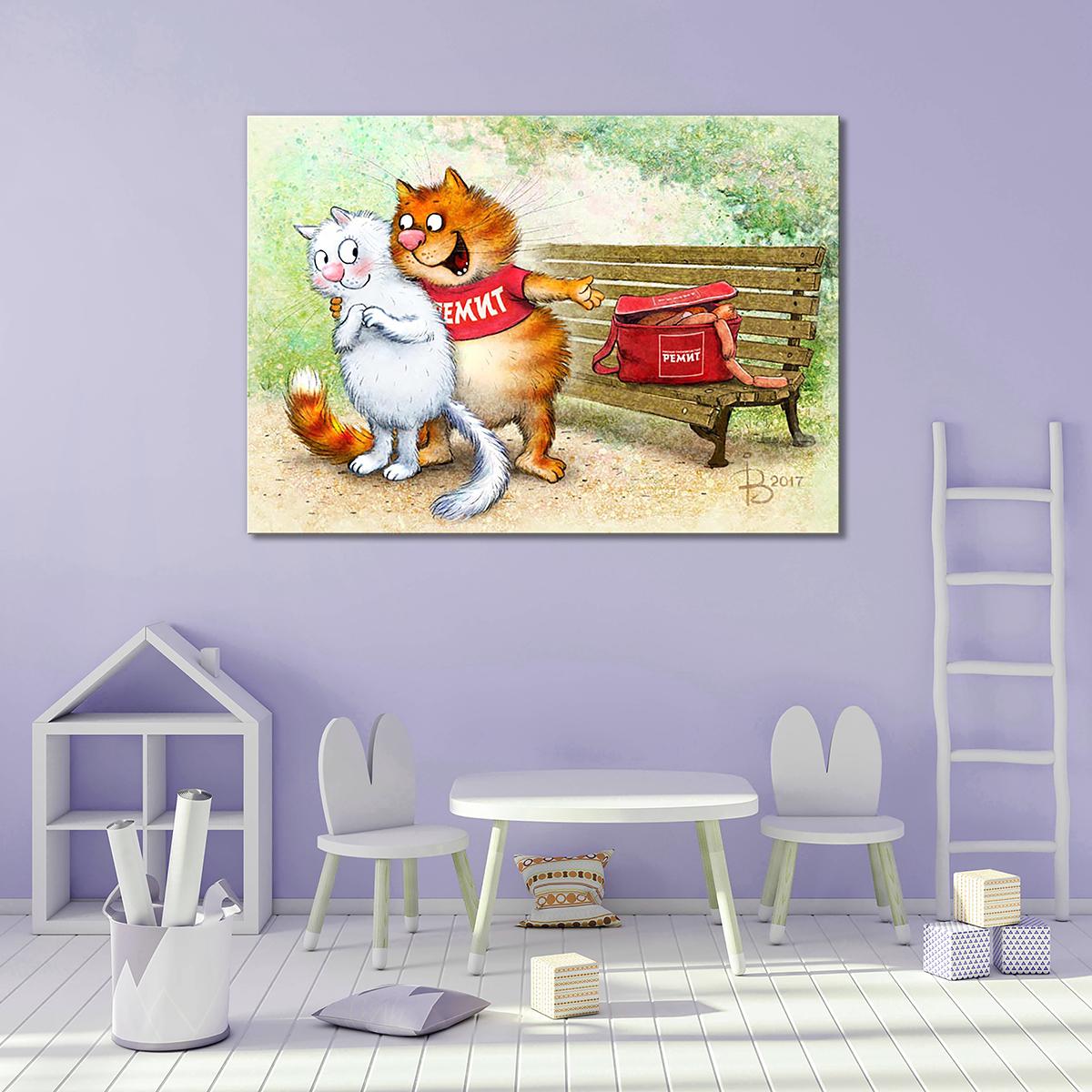 Модульная картина Угощаю 1 модуль 40х60 см