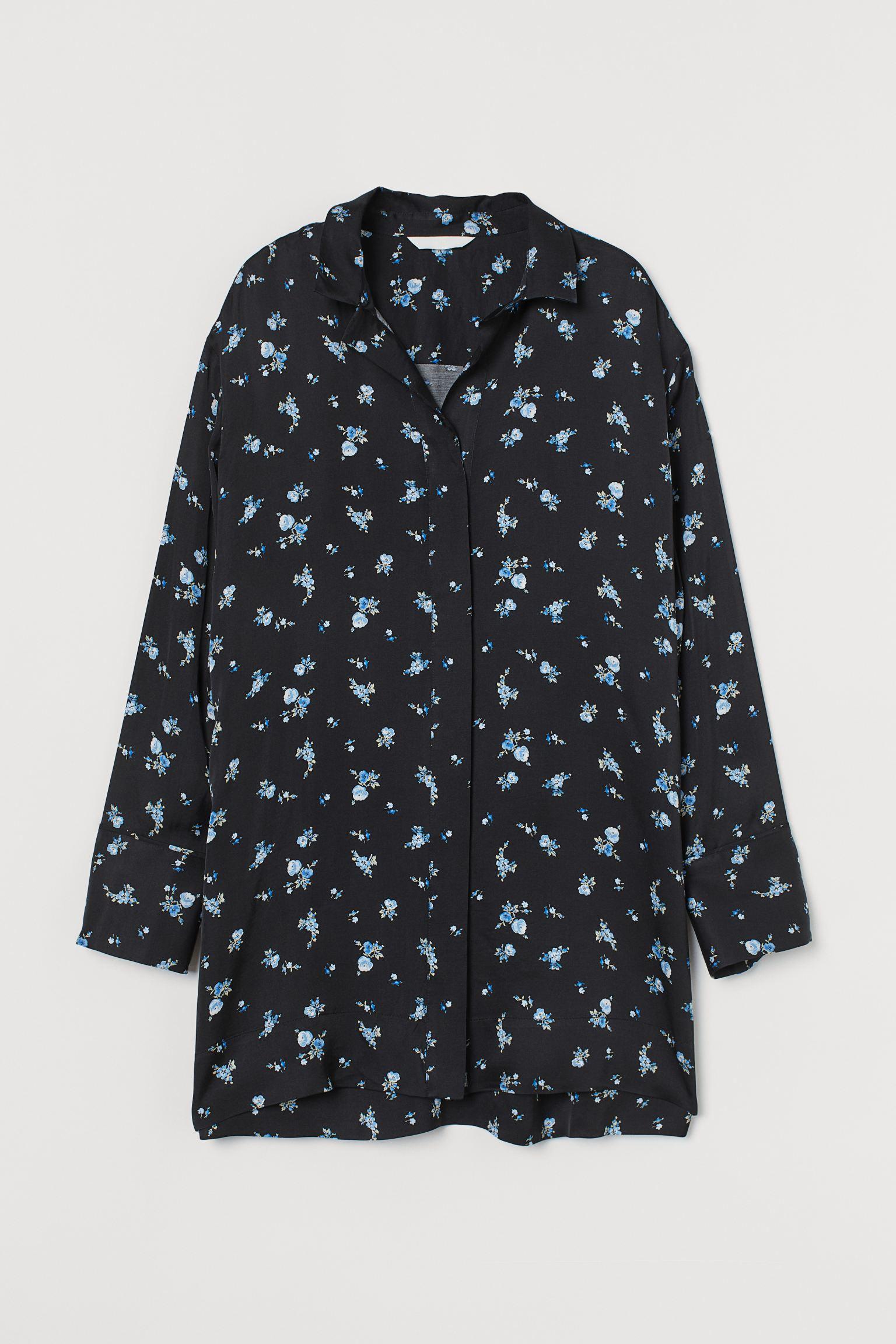 Блуза XS Черно-голубой (9780233wer)