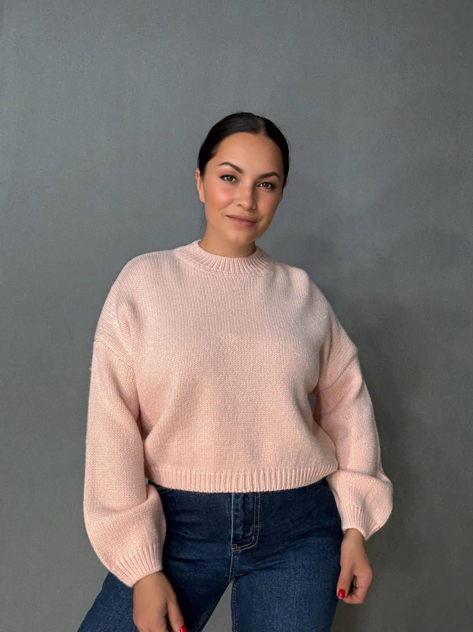 Свитер женский Fancy Matinee 539 оверсайз однотонный OS Розовый (5306) - фото 6 Свитер женский Fancy Matinee 539 оверсайз однотонный OS Розовый (5306) - фото 6