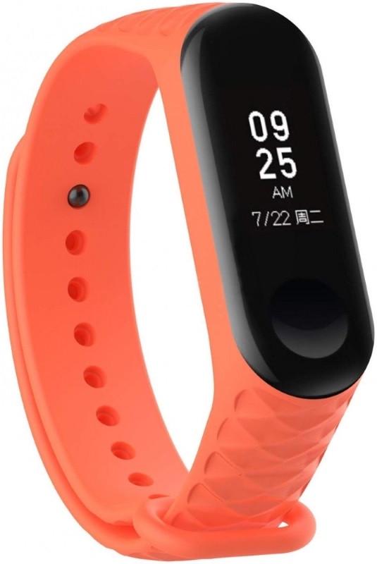 Ремешок для Xiaomi Mi Band 3 силиконовый Ромб Оранжевый (284949)