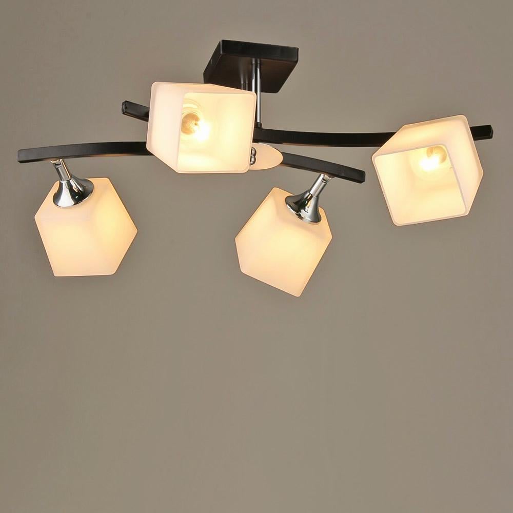 Люстра стельова Light House SRS-19989/4 Чорний/Хром