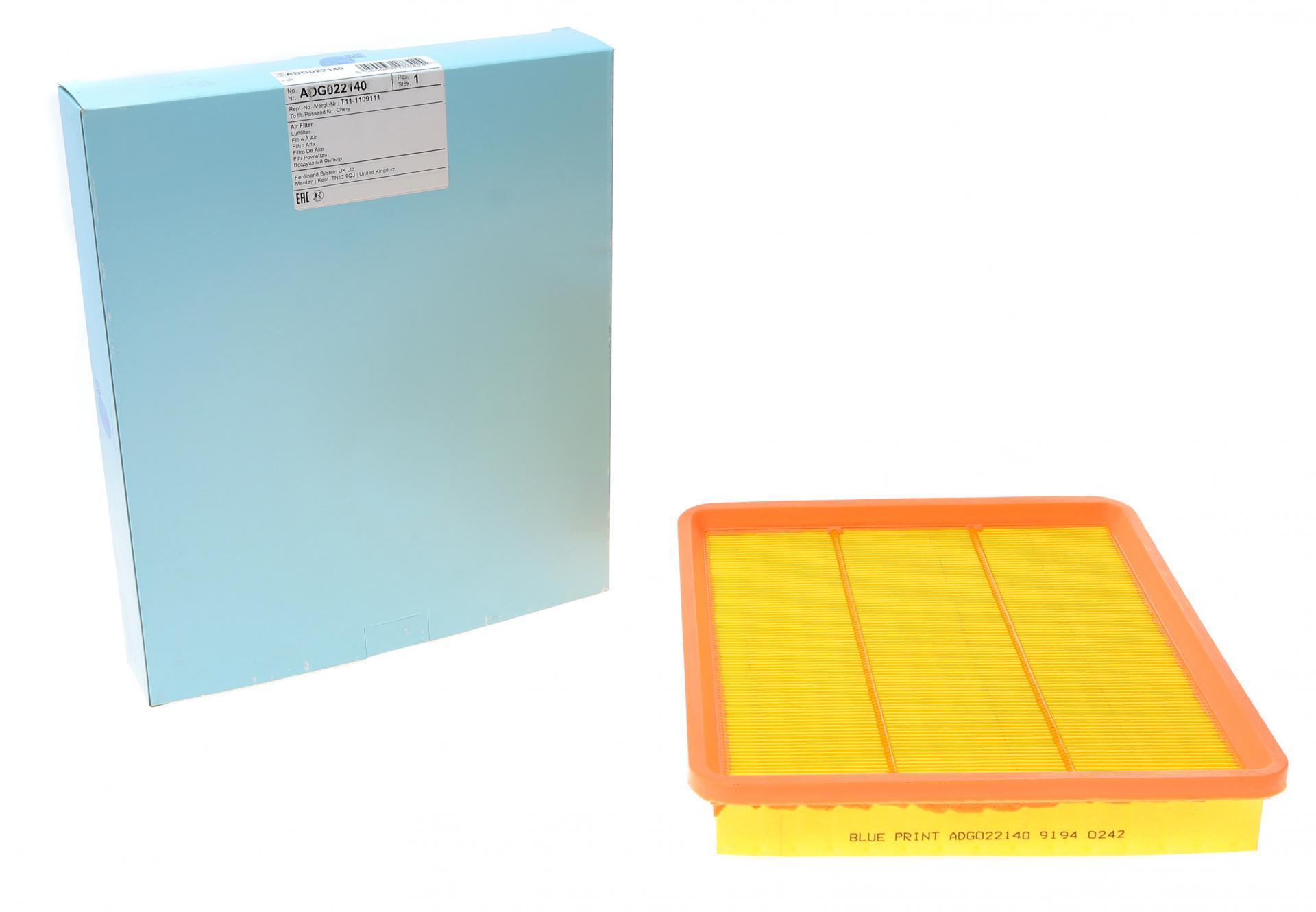 Фильтр воздушный BLUE PRINT для Chery Tiggo 2,0-2,4 16V 05- (ADG022140)