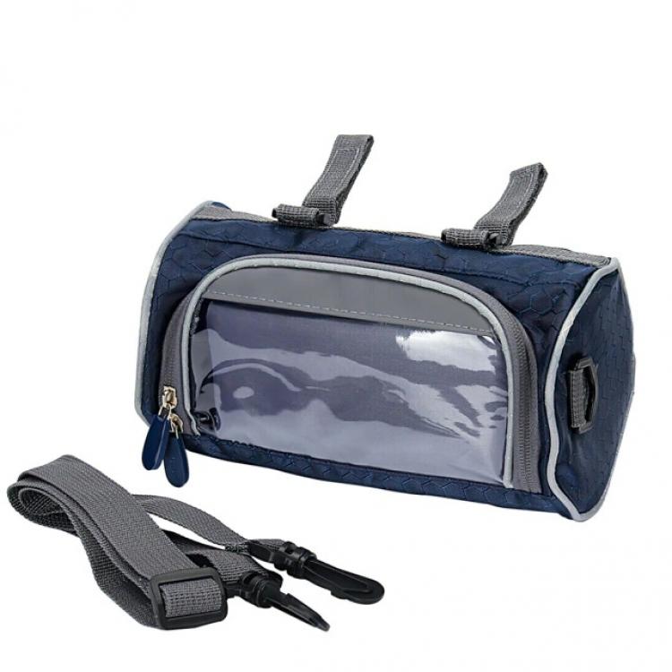 Водонепроницаемая велосипедная сумка с прозрачным карманом для телефона на руль Синий Водонепроницаемая велосипедная сумка с прозрачным карманом для телефона на руль Синий