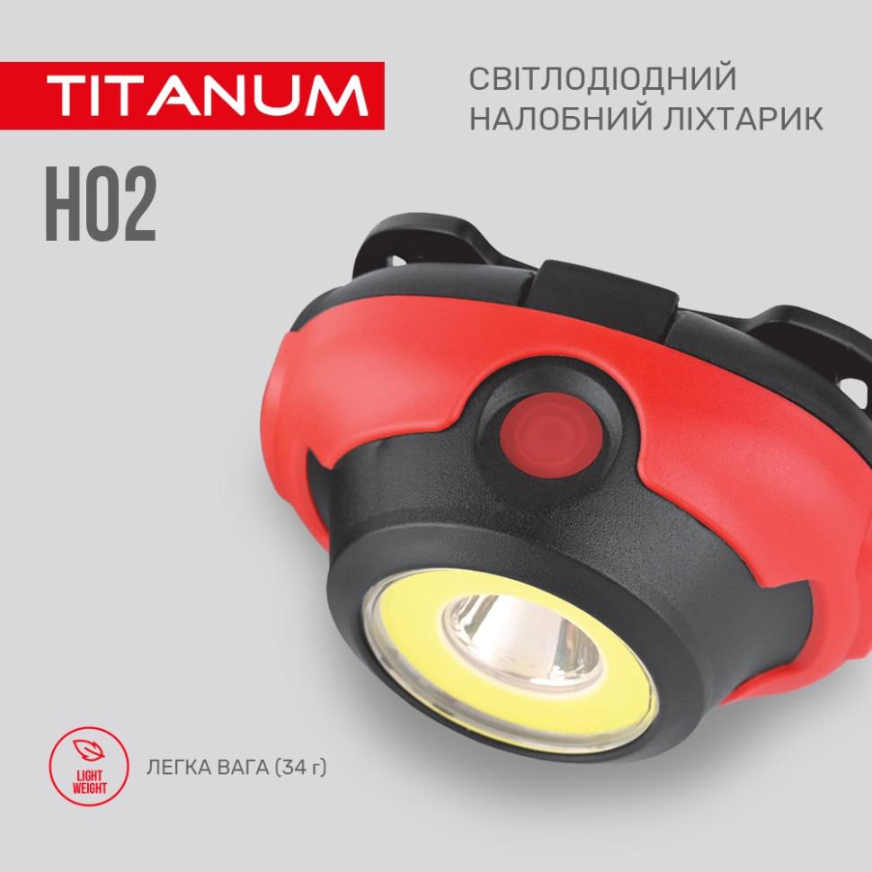 Фонарь налобный светодиодный TITANUM TLF-H02 100Lm 6500K (11266098) - фото 3