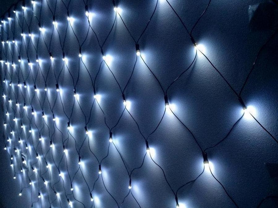 Гирлянда-сетка светодиодная 2х2 м 160 Led 220 В Холодный белый (e1339e35)