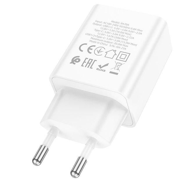 Зарядное устройство для Borofone BA70A PD 20W QC3.0 (BA70A) - фото 6