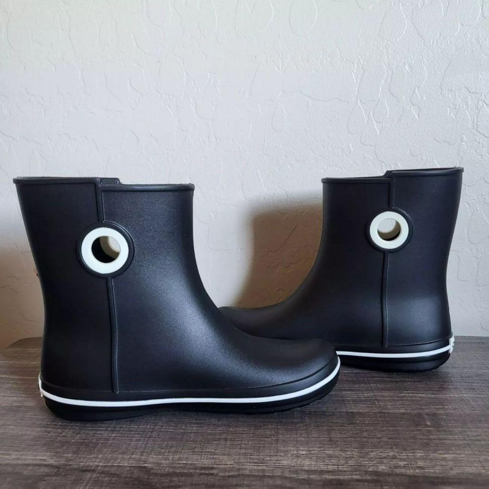 Чоботи гумові жіночі Crocs Women’s Jaunt Shorty Boot р. 42/43 Black (26585769) - фото 11