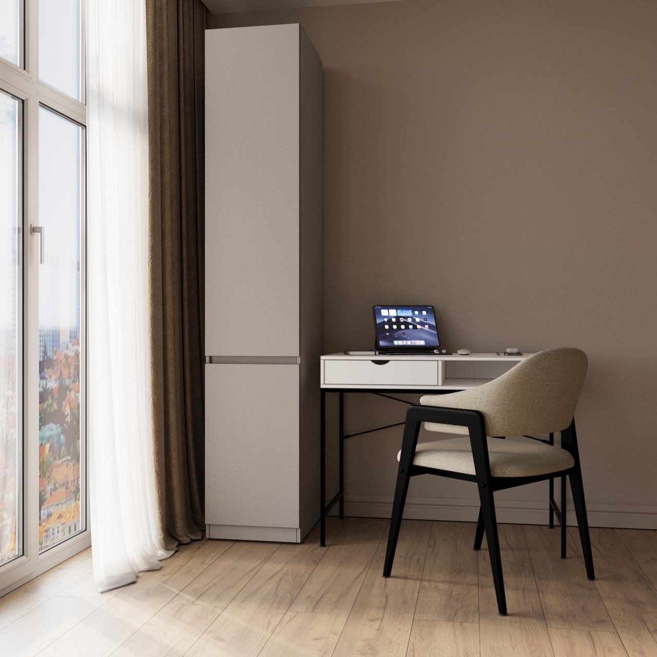 Пенал MEBEX с 4 полочками 40х50х210 см Сірий світлий (VL4S400LG) - фото 1 Пенал MEBEX с 4 полочками 40х50х210 см Сірий світлий (VL4S400LG) - фото 1