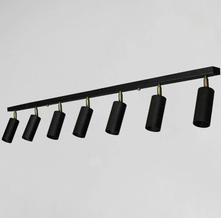 Люстра MSK Electric Tube в стиле лофт с поворотным механизмом под лампы Е27 Черный (NL 1105-7) - фото 1