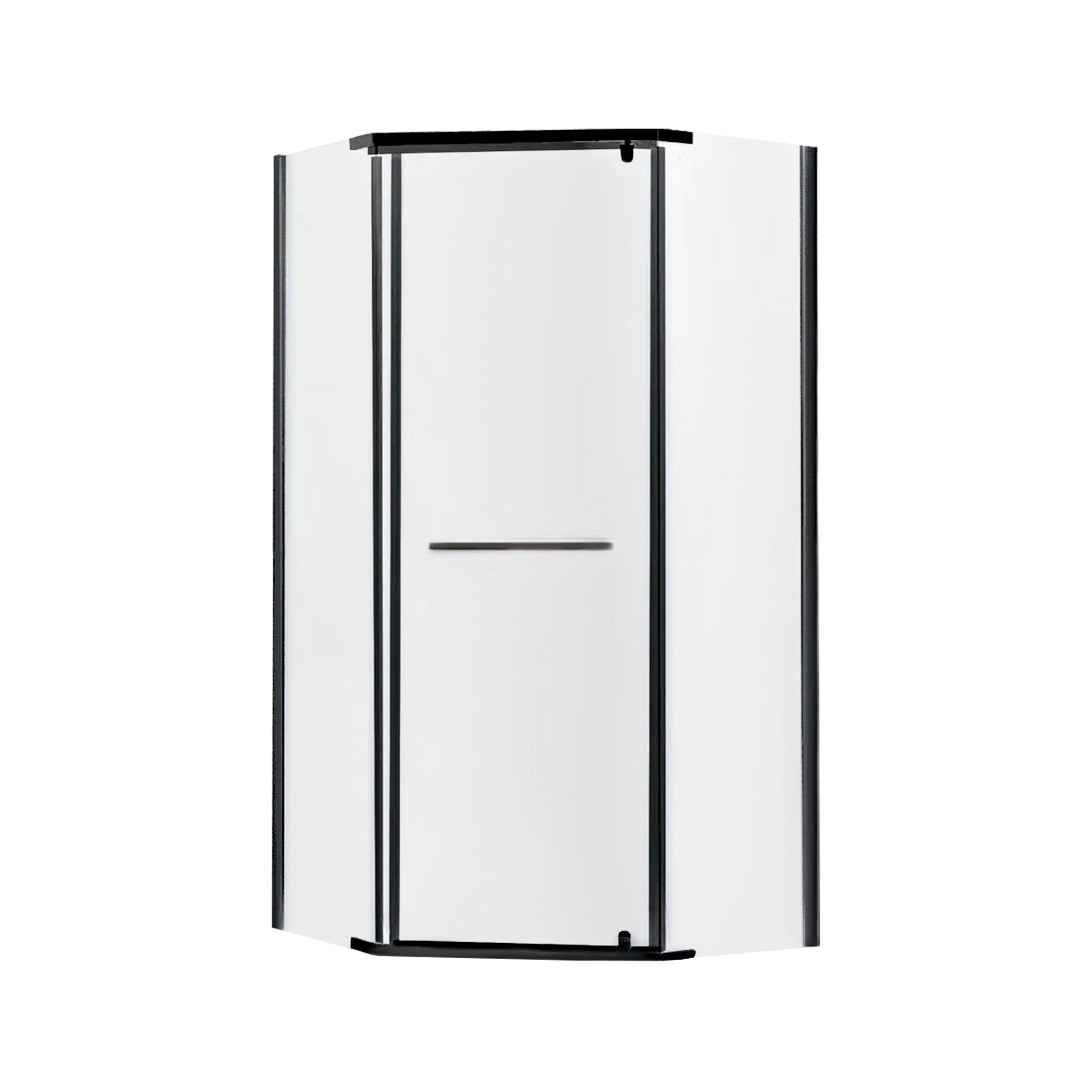 Душова кабіна Lidz Dozorca LDSC9090BLALOWTR2 92x92x190 см Чорний (126491)