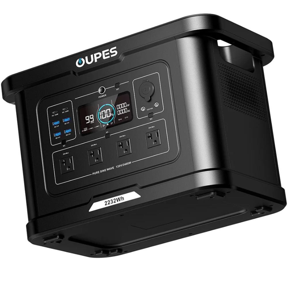 Зарядная станция OUPES S024 2400W 2232Wh LiFePO4 быстрая зарядка Зарядная станция OUPES S024 2400W 2232Wh LiFePO4 быстрая зарядка