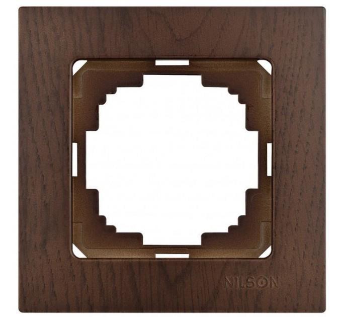 Рамка одноместная Nilson Touran Орех универс (00000027240)
