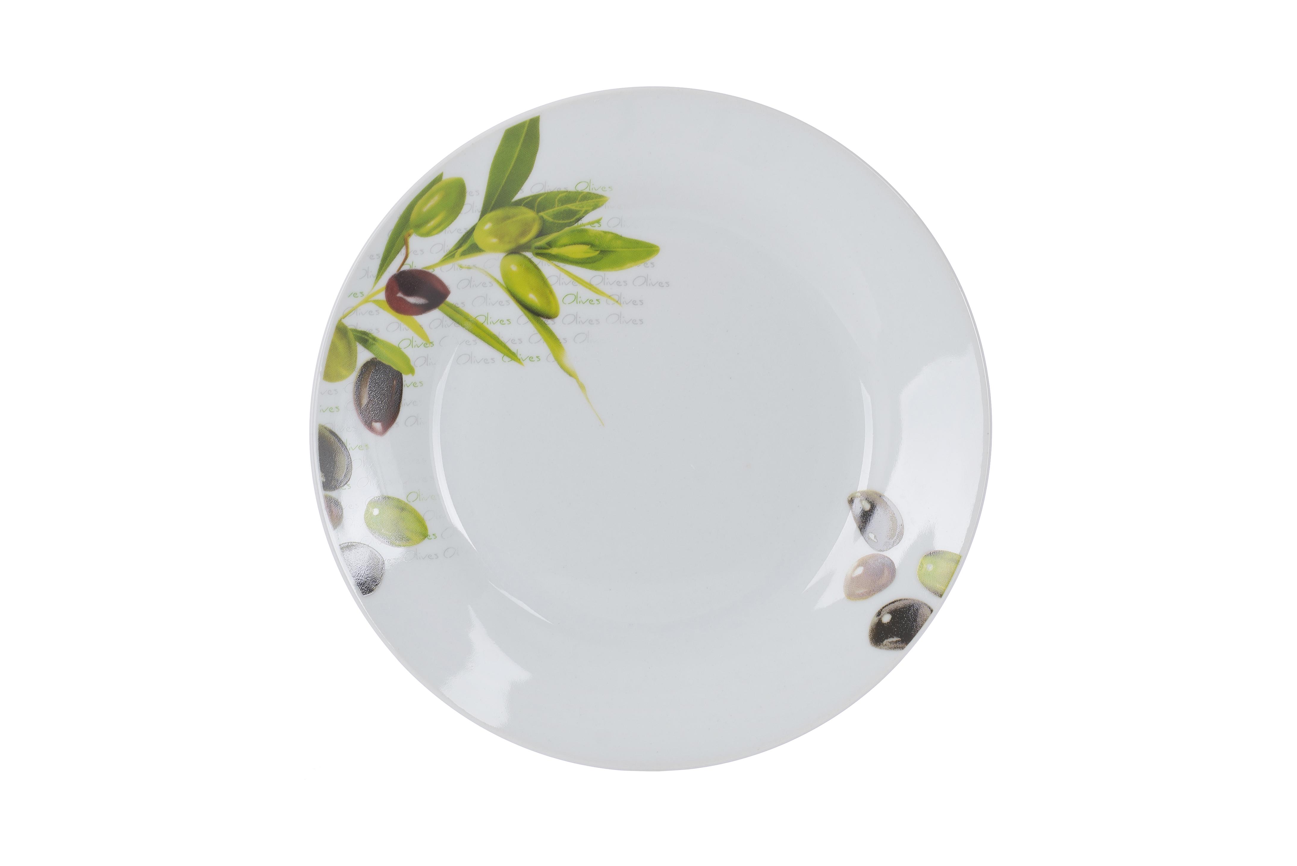 Тарілка Limited Edition Olives 18 см Білий (YF6022-2)