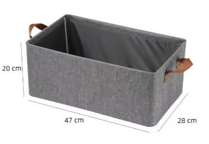 Органайзери-короби для зберігання білизни речей/іграшок 3 шт. 47х28х20 см Сірий - фото 7 Органайзери-короби для зберігання білизни речей/іграшок 3 шт. 47х28х20 см Сірий - фото 7
