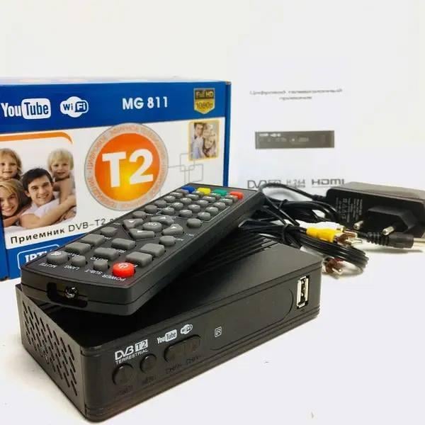 Тюнер T2 MG 811 Wi-Fi/IPTV/USB Чорний (e770809d)