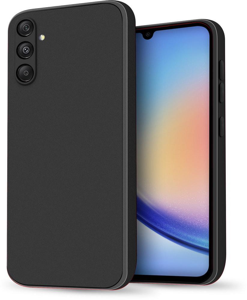 Силиконовый чехол HardCorner Samsung Galaxy A34 A346 (с микрофиброй) Black (34813-2B)