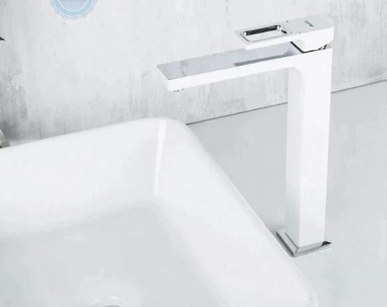 Смеситель для умывальника Lamber 10272W Белый/Хром (10272W)