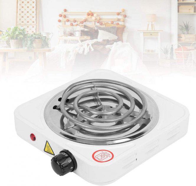 Плита электрическая однокомфорочная спиральная Hot Plate 1000W (JX-1010B) - фото 5