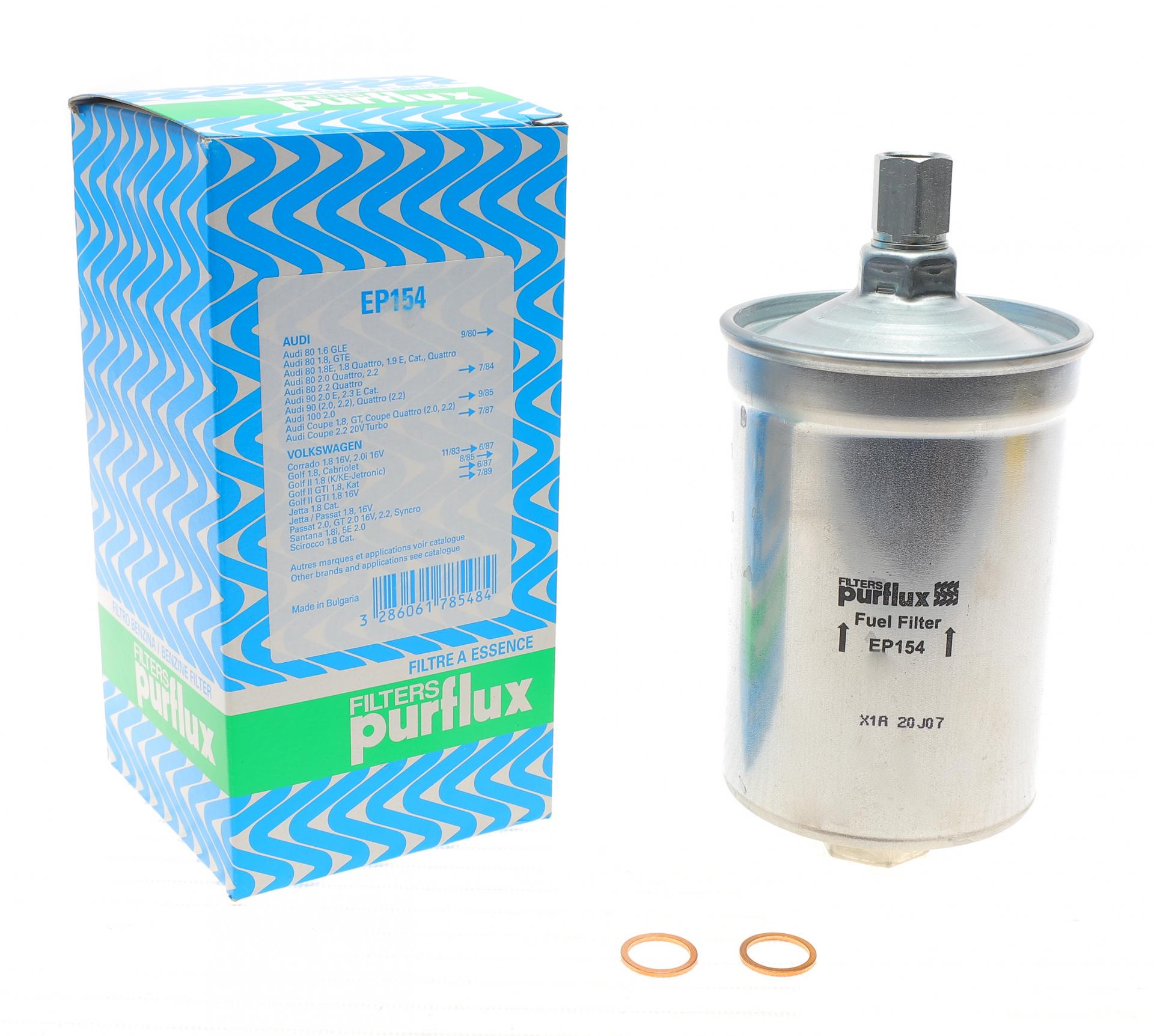Фильтр топливный PURFLUX для Audi 80/VW Passat 1,6-2,2 -91- (EP154)
