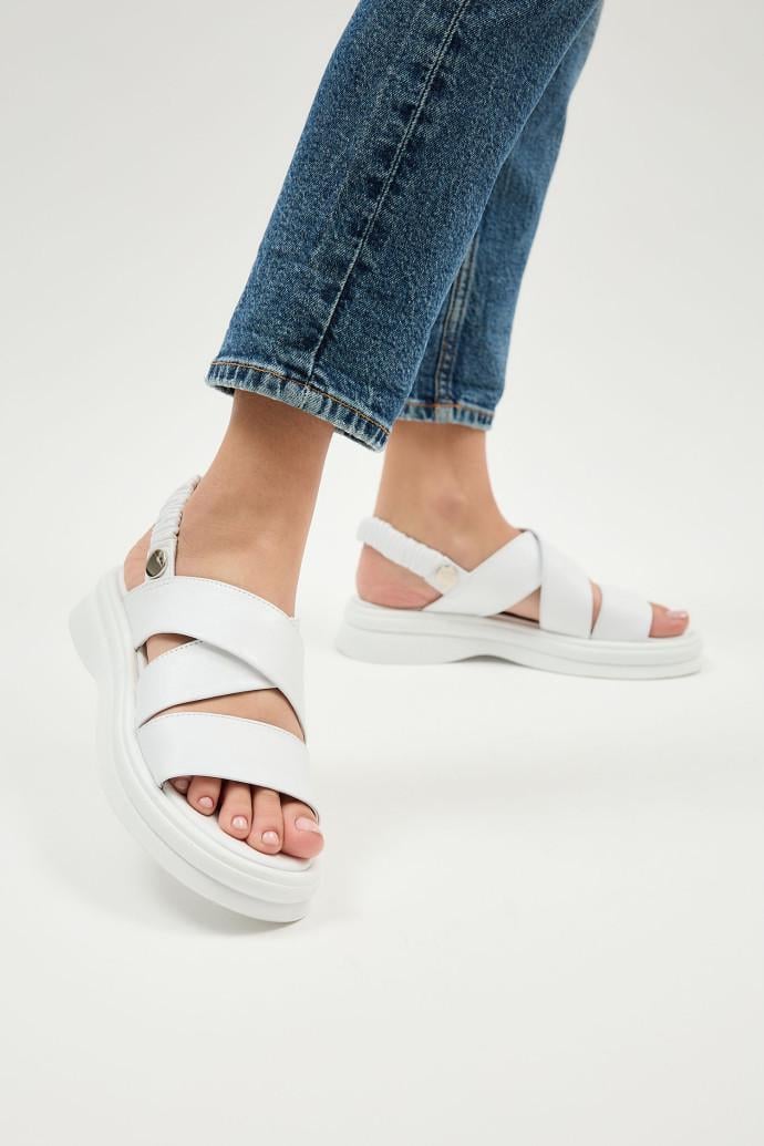 Босоніжки жіночі LONZA шкіряні р. 39 Білий (199875) - фото 5 Босоніжки жіночі LONZA шкіряні р. 39 Білий (199875) - фото 5